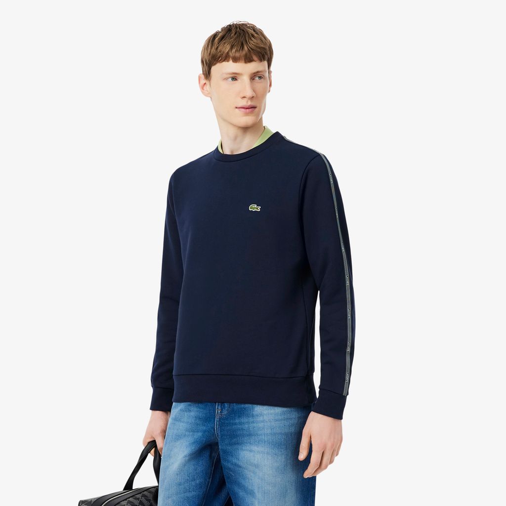 Áo Nỉ Lacoste Nam Dáng Suông Dải Băng Có Chi Tiết Kẻ Sọc