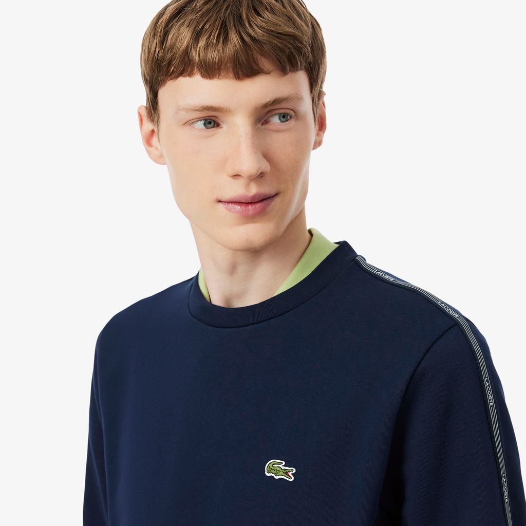 Áo Nỉ Lacoste Nam Dáng Suông Dải Băng Có Chi Tiết Kẻ Sọc