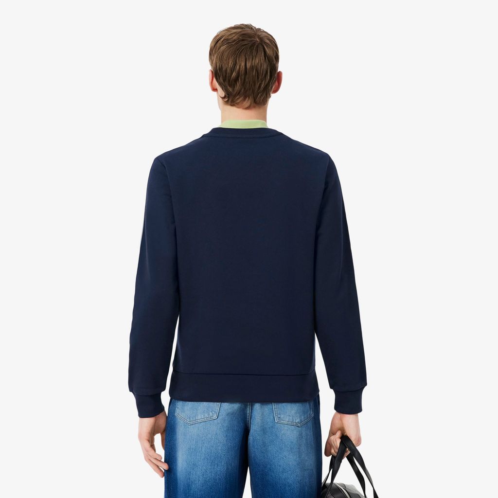 Áo Nỉ Lacoste Nam Dáng Suông Dải Băng Có Chi Tiết Kẻ Sọc