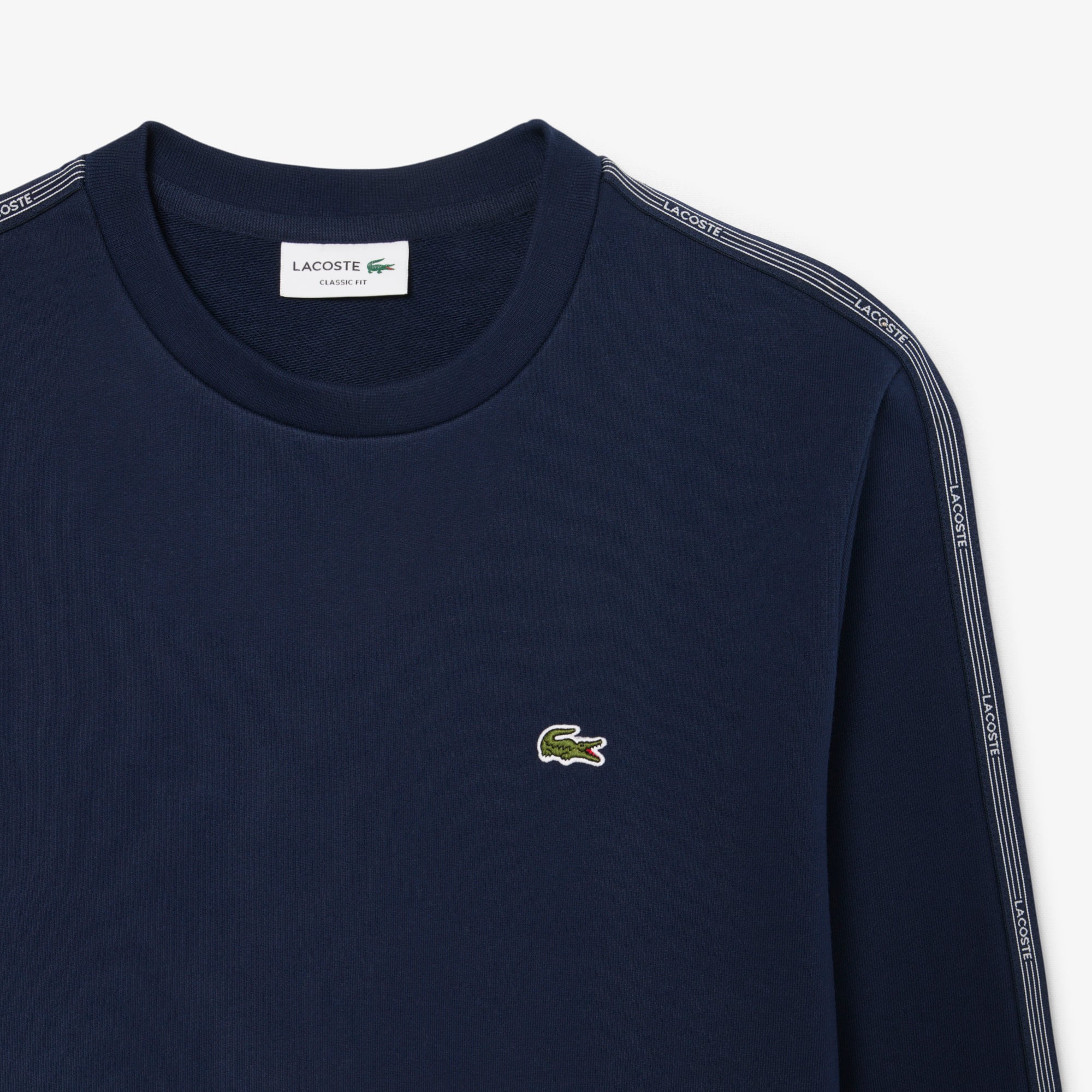 Áo Nỉ Lacoste Nam Dáng Suông Dải Băng Có Chi Tiết Kẻ Sọc