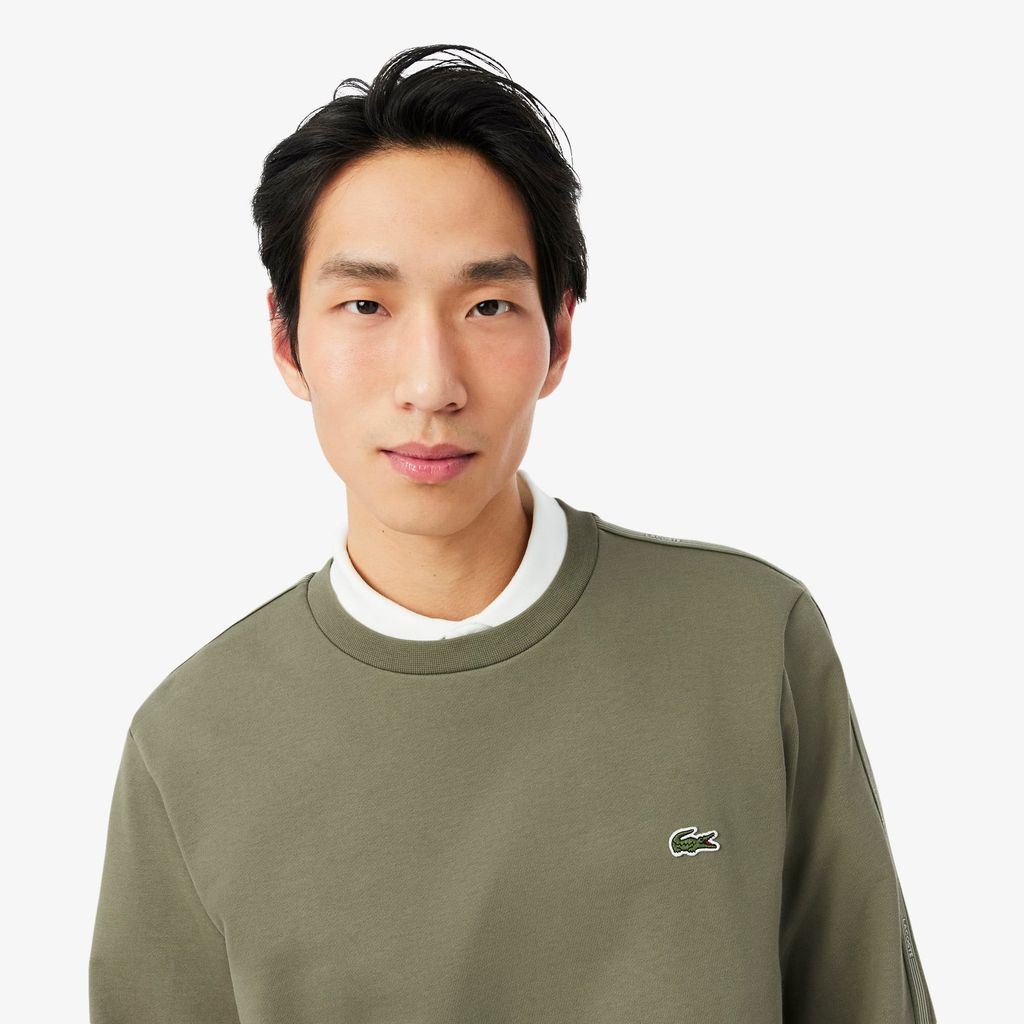 Áo Nỉ Lacoste Nam Dáng Suông Dải Băng Có Chi Tiết Kẻ Sọc