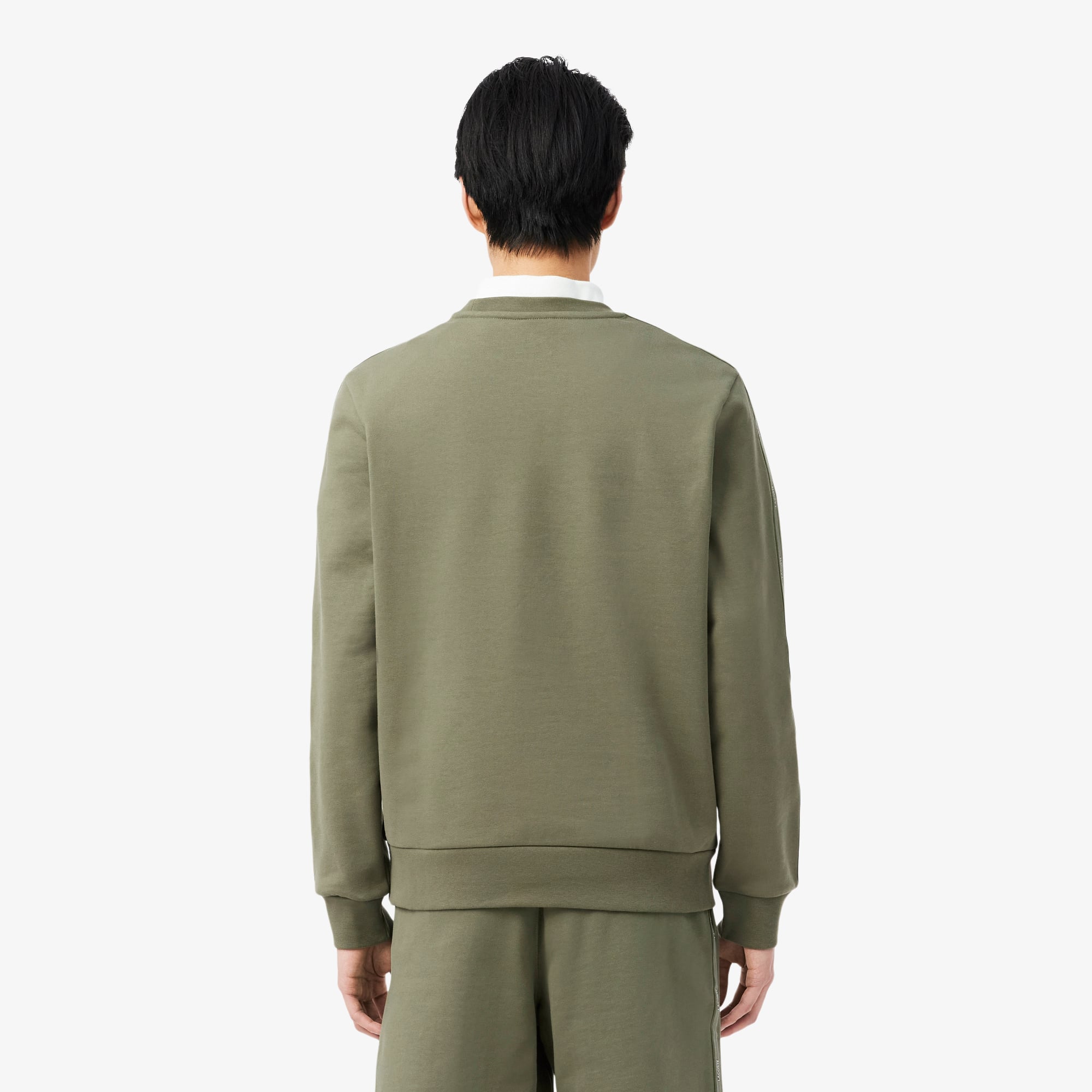 Áo Nỉ Lacoste Nam Dáng Suông Dải Băng Có Chi Tiết Kẻ Sọc
