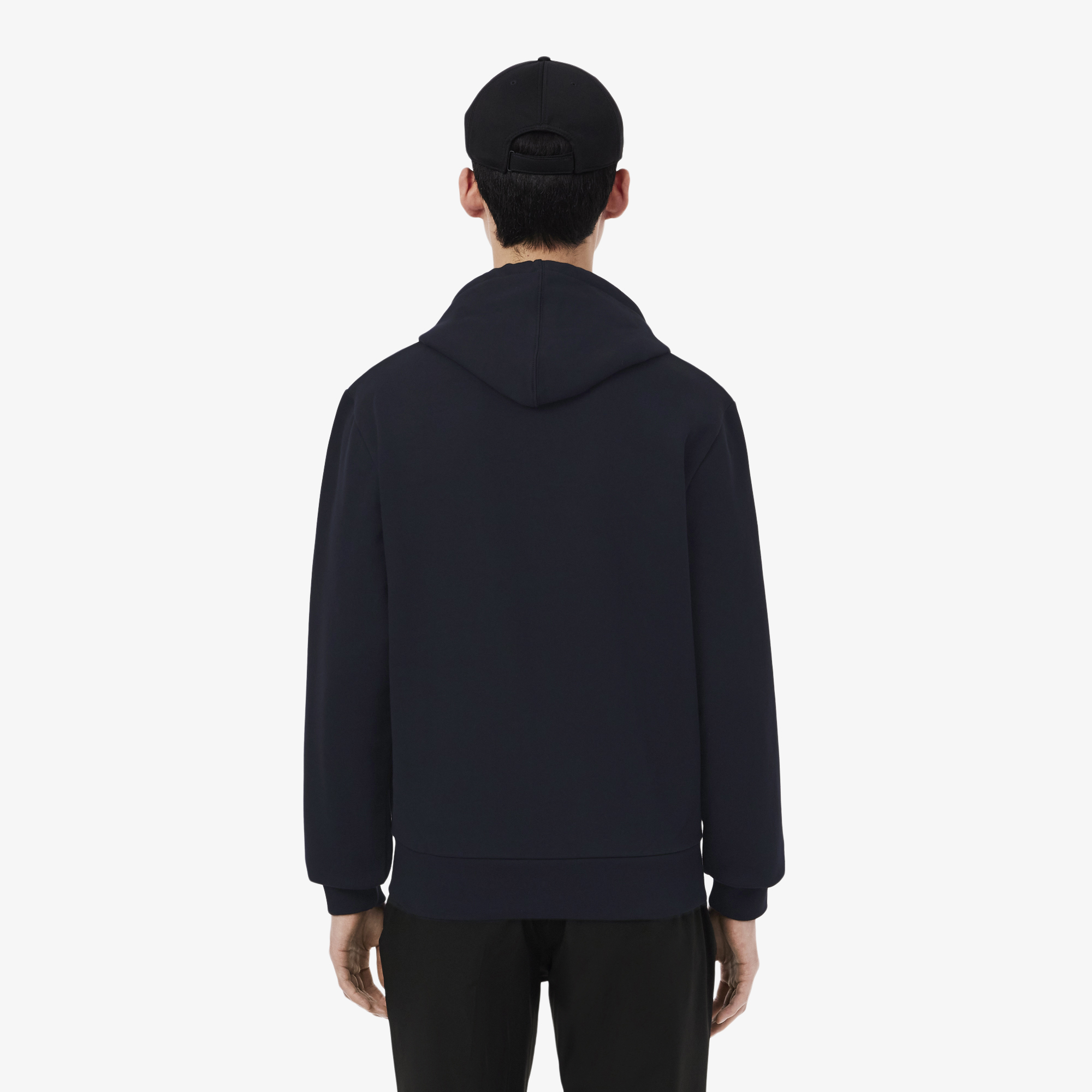 Áo Hoodie Lacoste Nam Dáng Cổ Điển Có Khóa Kéo Họa Tiết Color-Block
