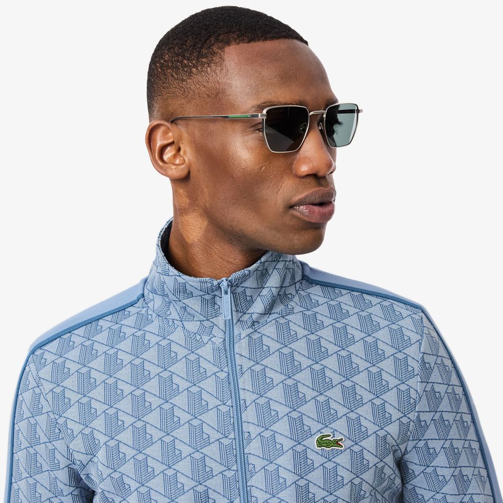 Áo Nỉ Lacoste Nam Paris Có Khóa Kéo Chất Liệu Jacquard