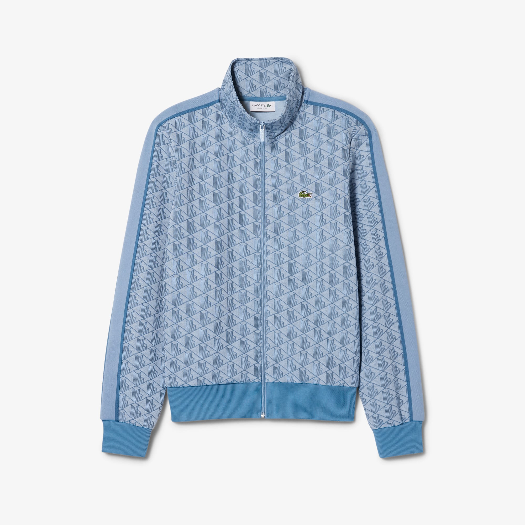 Áo Nỉ Lacoste Nam Paris Có Khóa Kéo Chất Liệu Jacquard