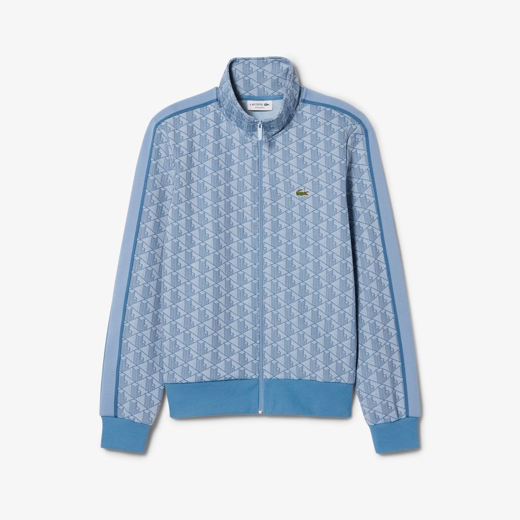 Áo Nỉ Lacoste Nam Paris Có Khóa Kéo Chất Liệu Jacquard
