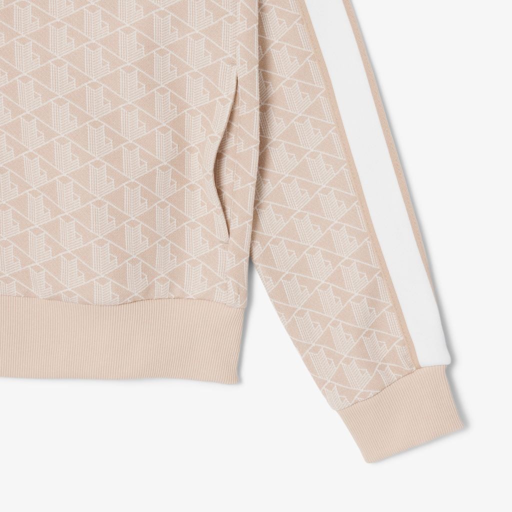 Áo Nỉ Lacoste Nam Paris Có Khóa Kéo Chất Liệu Jacquard