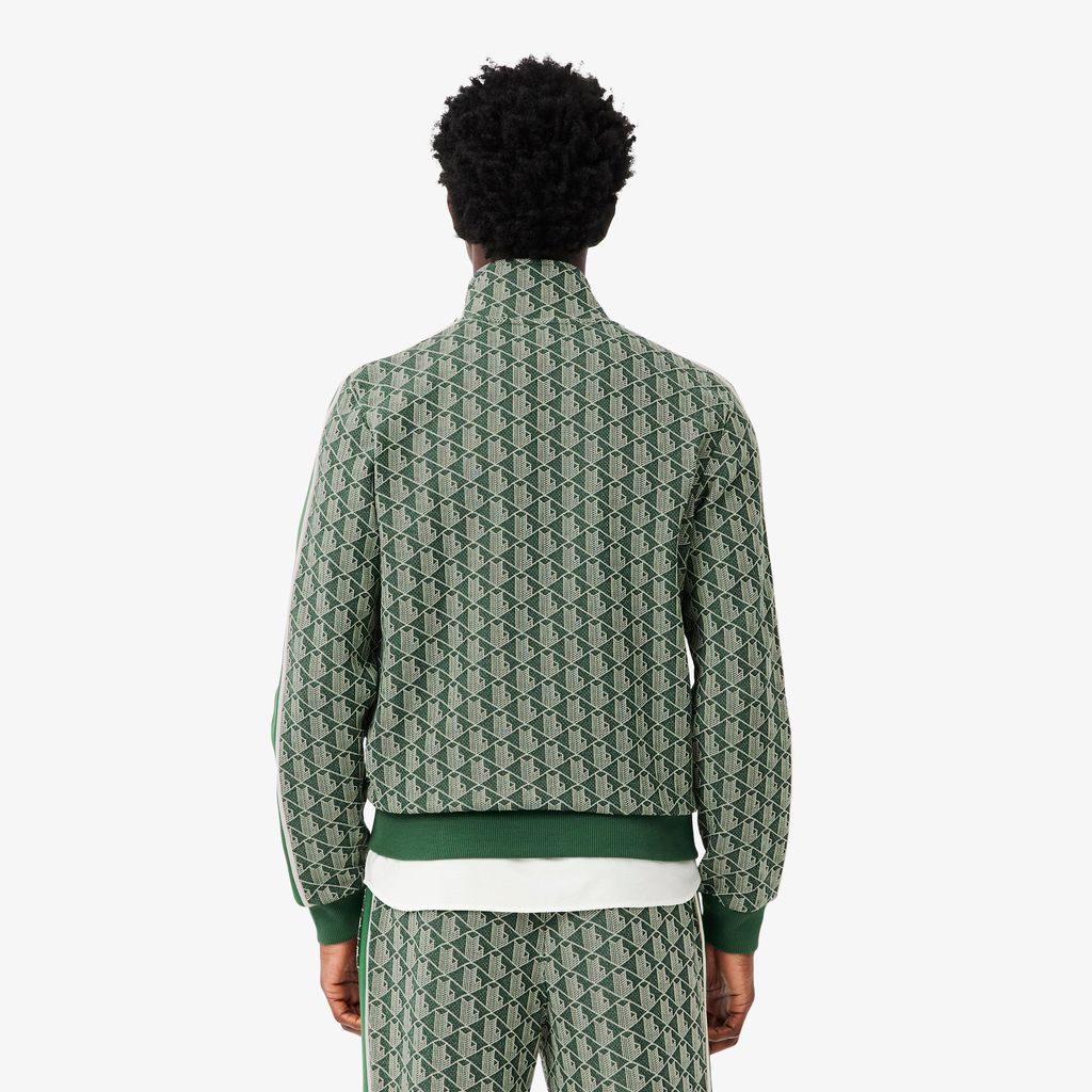 Áo Nỉ Lacoste Nam Paris Có Khóa Kéo Chất Liệu Jacquard