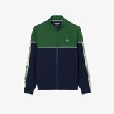 Áo Nỉ Tennis Lacoste Nam Dáng Cổ Điển Có Khóa Kéo Họa Tiết Colour-Block