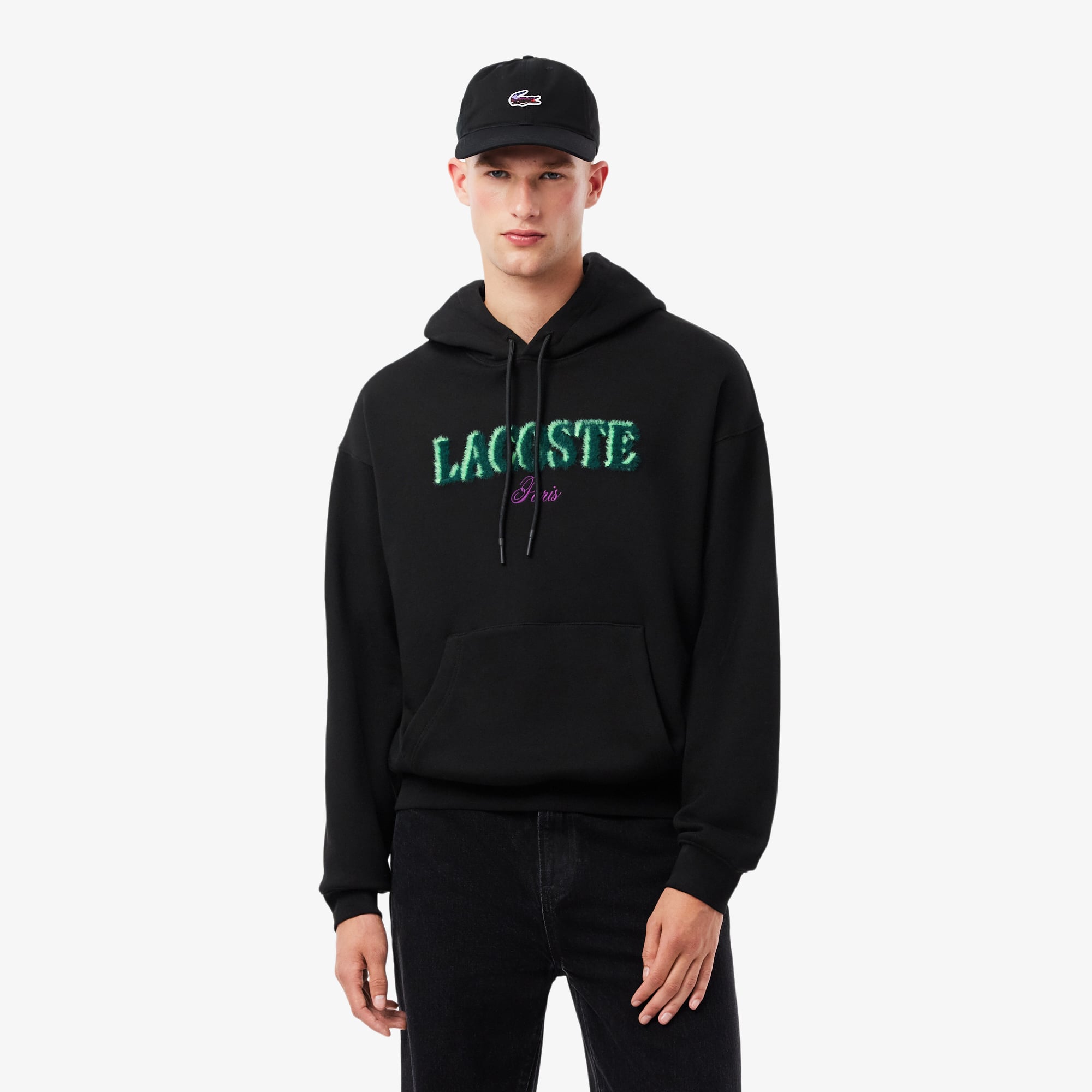 Áo Hoodie Lacoste Nam Thêu Dáng Rộng