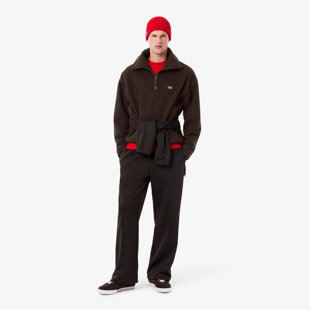 Áo Nỉ Lacoste Nam Cổ Cao Có Khóa Kéo