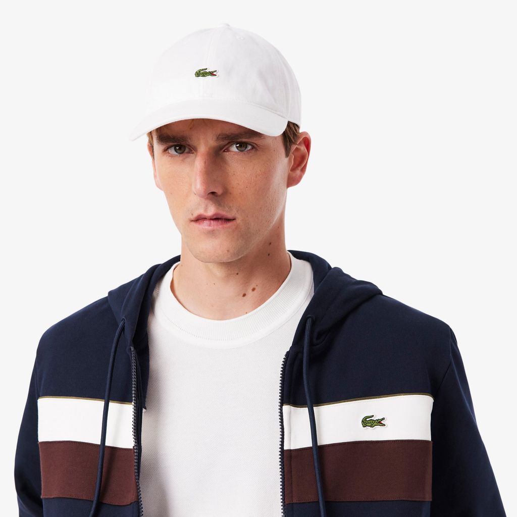 Áo Hoodie Lacoste Nam Dáng Cổ Điển Có Khóa Kéo Họa Tiết Colour-Block