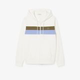 Áo Hoodie Lacoste Nam Dáng Cổ Điển Có Khóa Kéo Họa Tiết Colour-Block