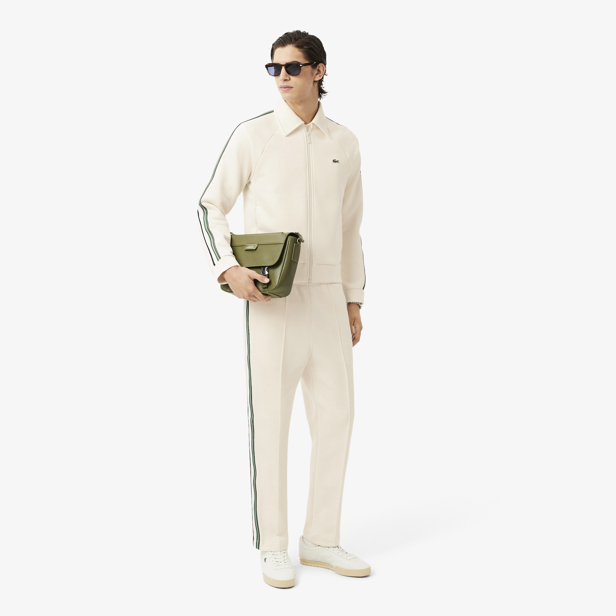 Áo Nỉ Lacoste Nam Dáng Suông Có Khóa Kéo Sản Xuất Tại Pháp