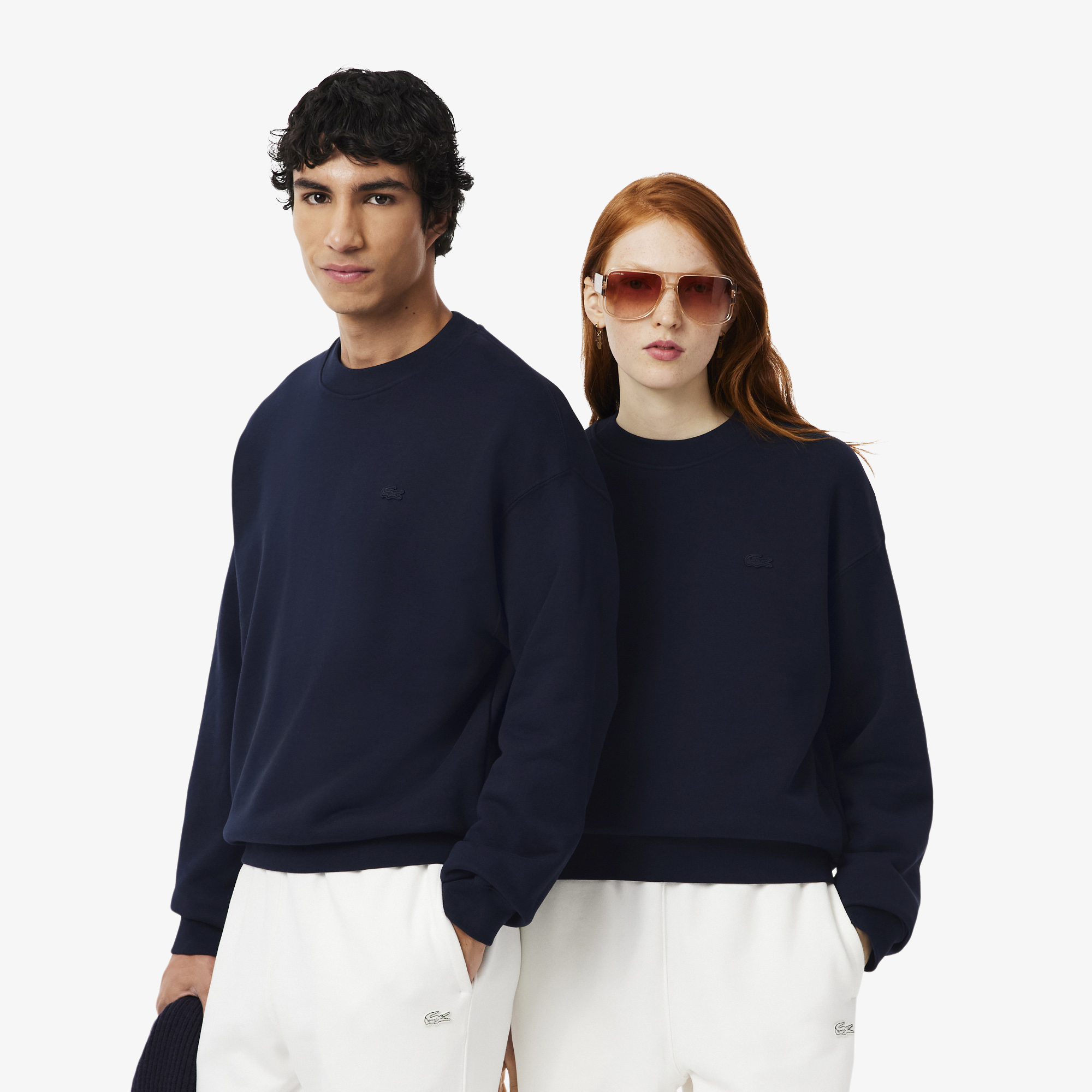 Áo Nỉ Lacoste Unisex Dáng Rộng Dày Dặn
