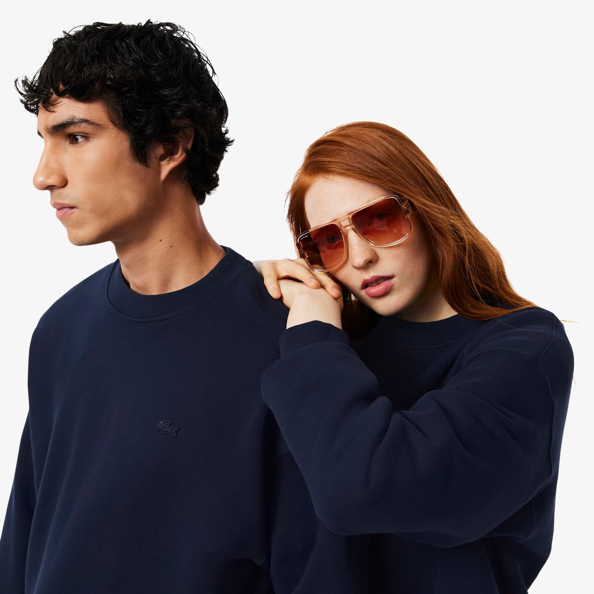 Áo Nỉ Lacoste Unisex Dáng Rộng Dày Dặn