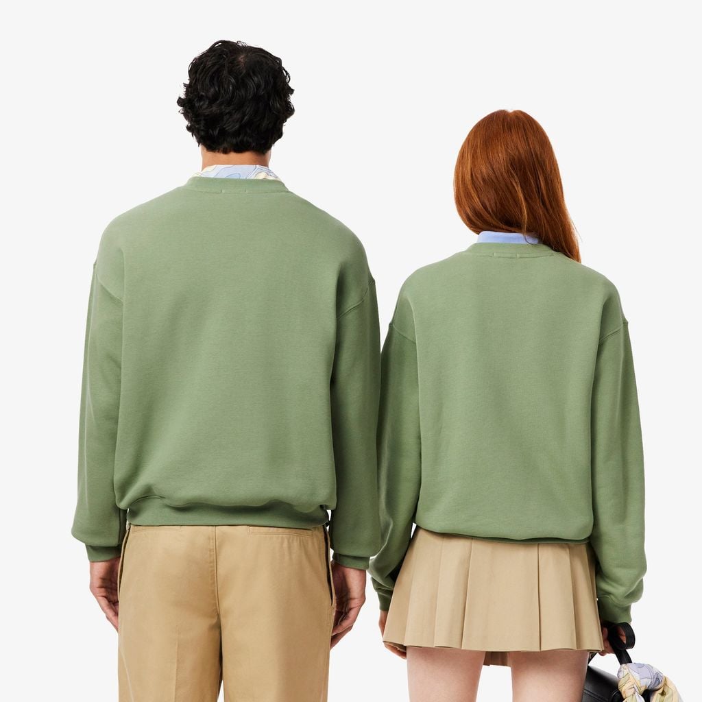 Áo Nỉ Lacoste Unisex Dáng Rộng Dày Dặn