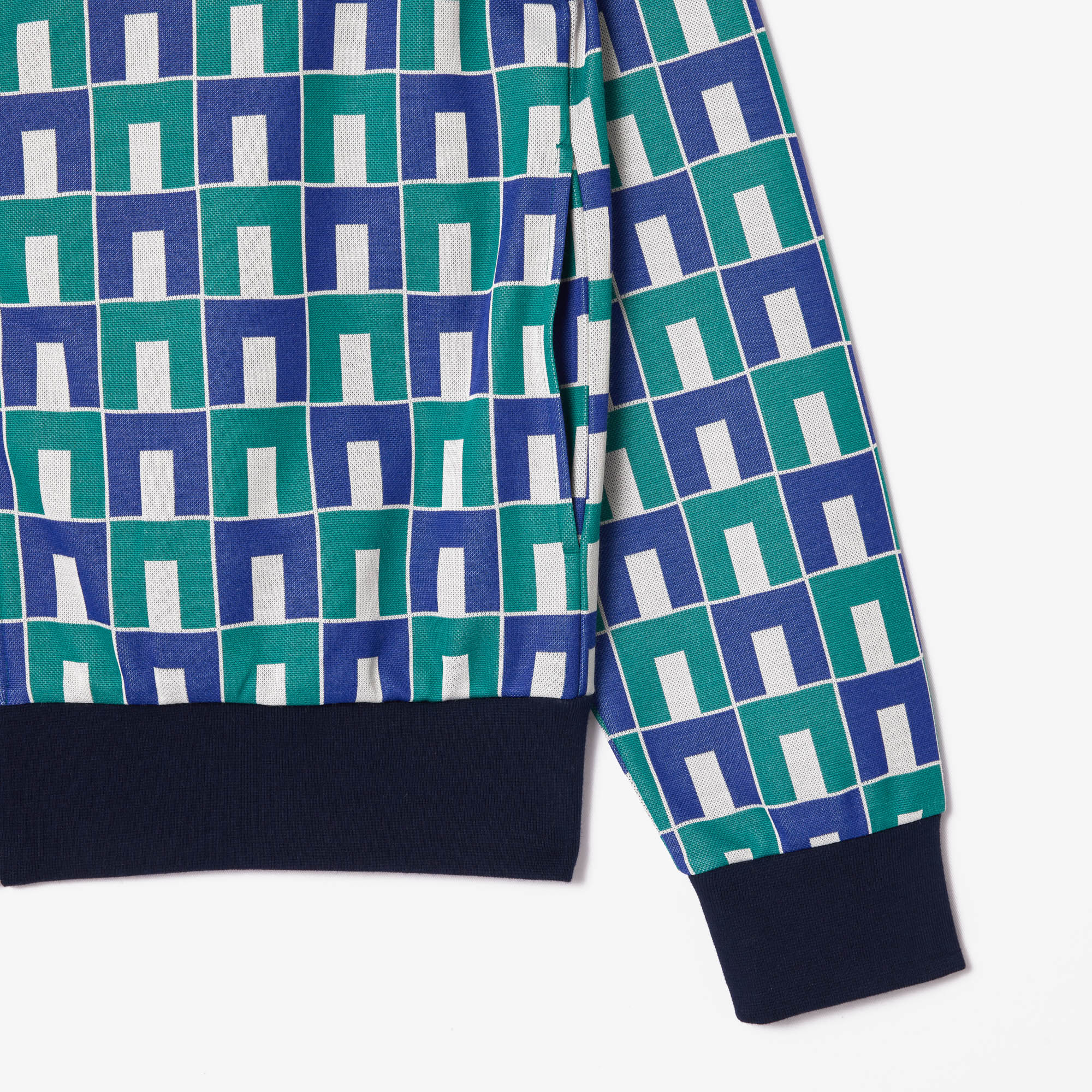 Áo Nỉ Lacoste Unisex Họa Tiết Chất Liệu Jacquard