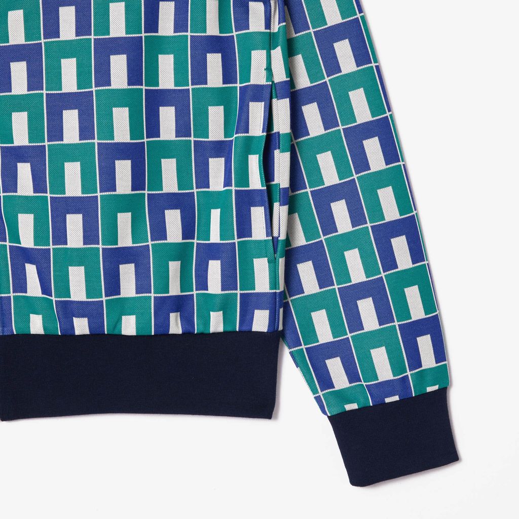 Áo Nỉ Lacoste Unisex Họa Tiết Chất Liệu Jacquard