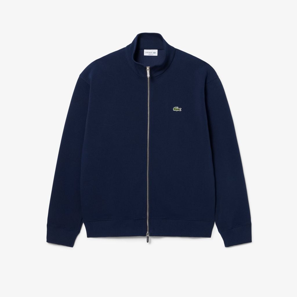 Áo Nỉ Lacoste Nam Chất Liệu Piqué Hai Mặt Có Khóa Kéo
