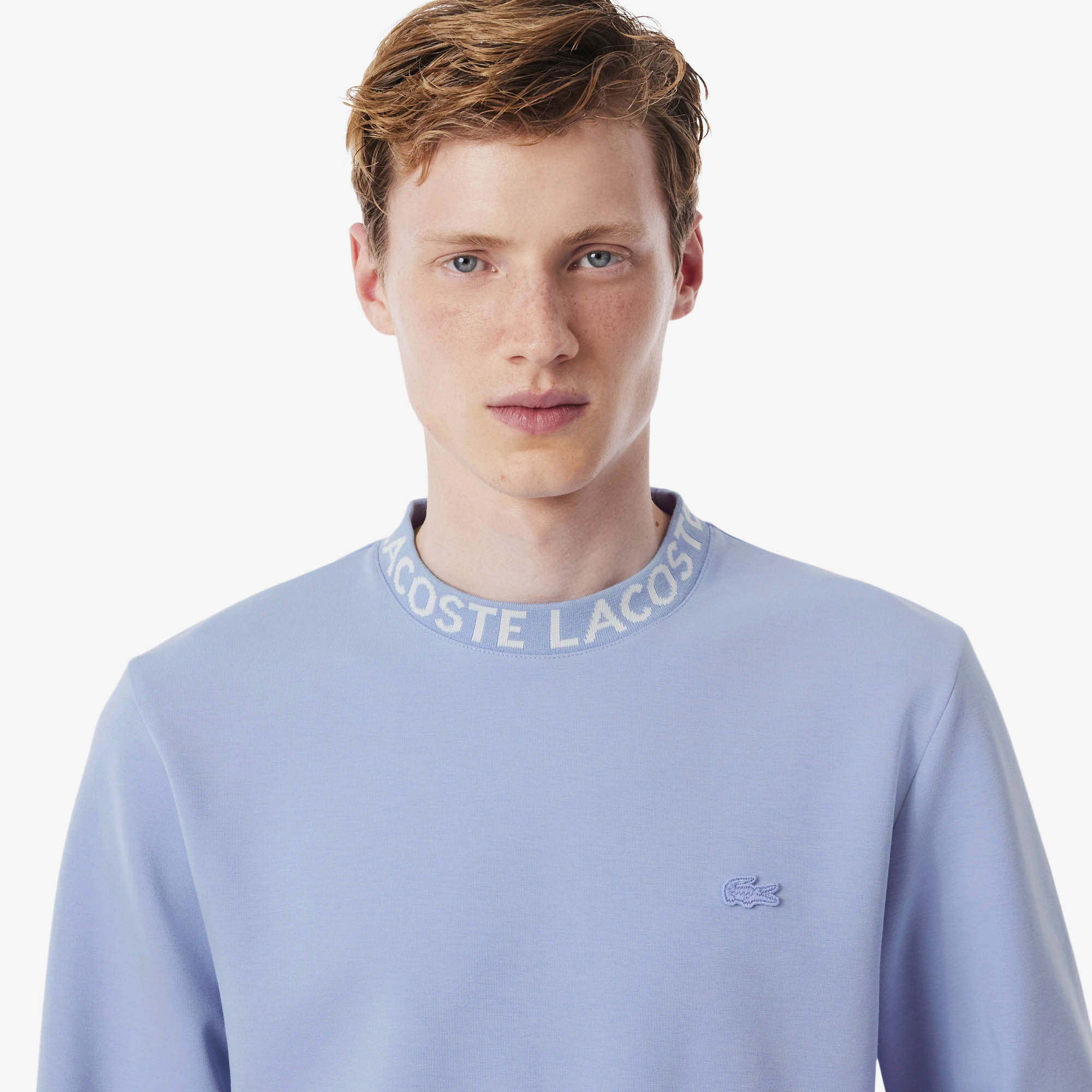 Áo Nỉ Lacoste Nam Chất Liệu Jersey Có Logo Jacquard