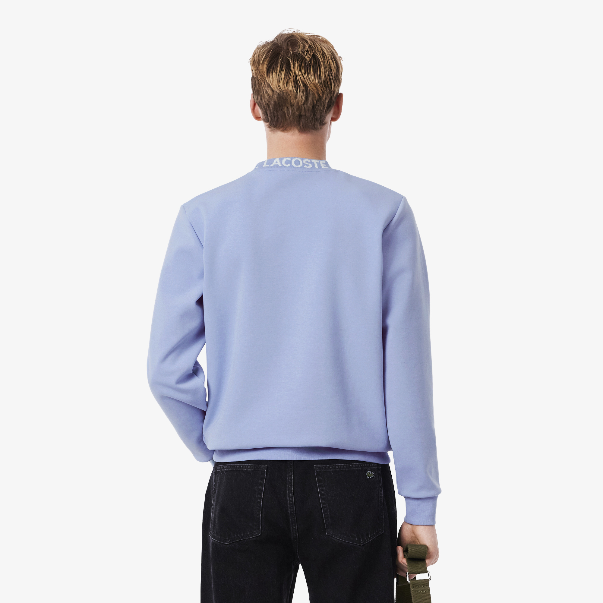 Áo Nỉ Lacoste Nam Chất Liệu Jersey Có Logo Jacquard