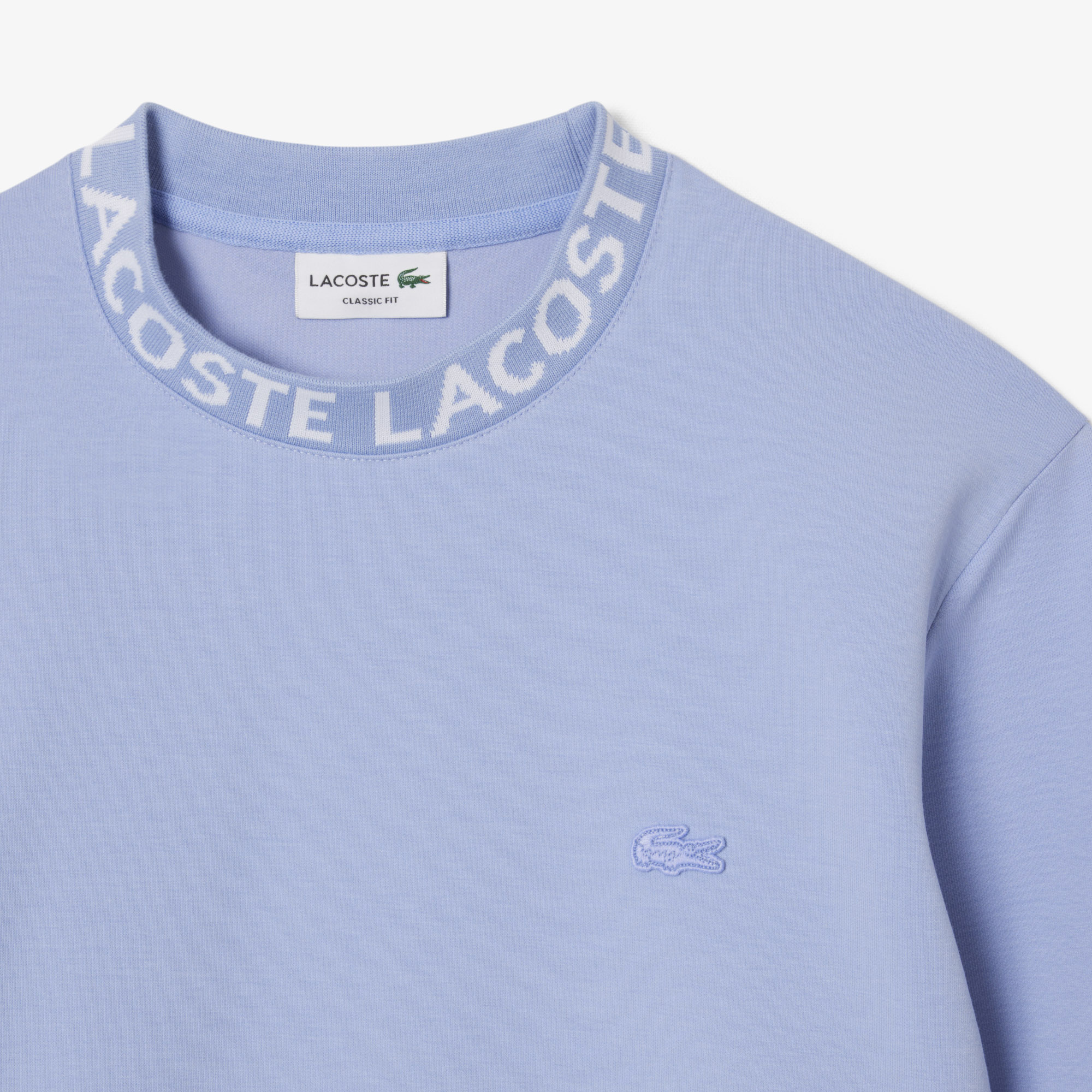 Áo Nỉ Lacoste Nam Chất Liệu Jersey Có Logo Jacquard