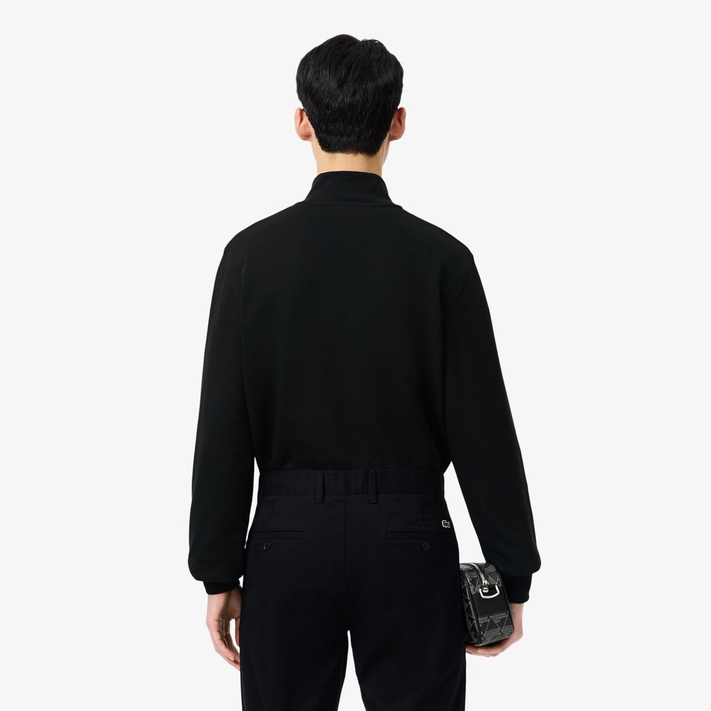 Áo Nỉ Lacoste Nam Dáng Cổ Điển Có Khóa Kéo Cổ Cao