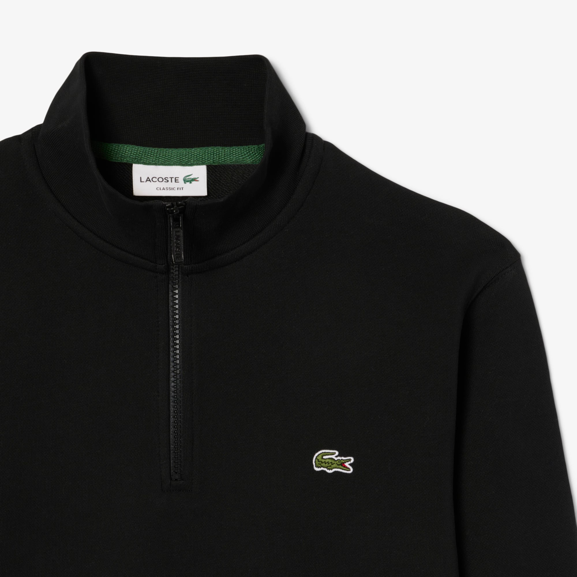 Áo Nỉ Lacoste Nam Dáng Cổ Điển Có Khóa Kéo Cổ Cao