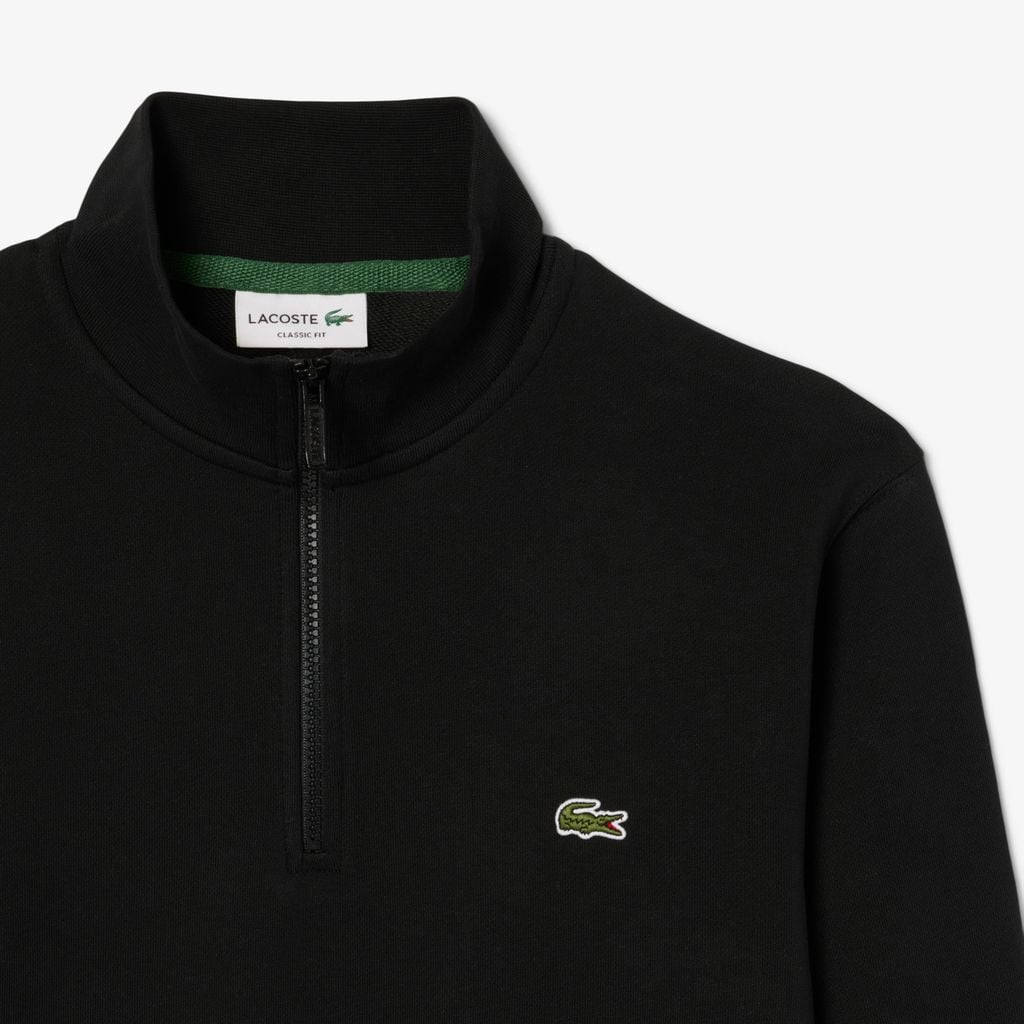 Áo Nỉ Lacoste Nam Dáng Cổ Điển Có Khóa Kéo Cổ Cao