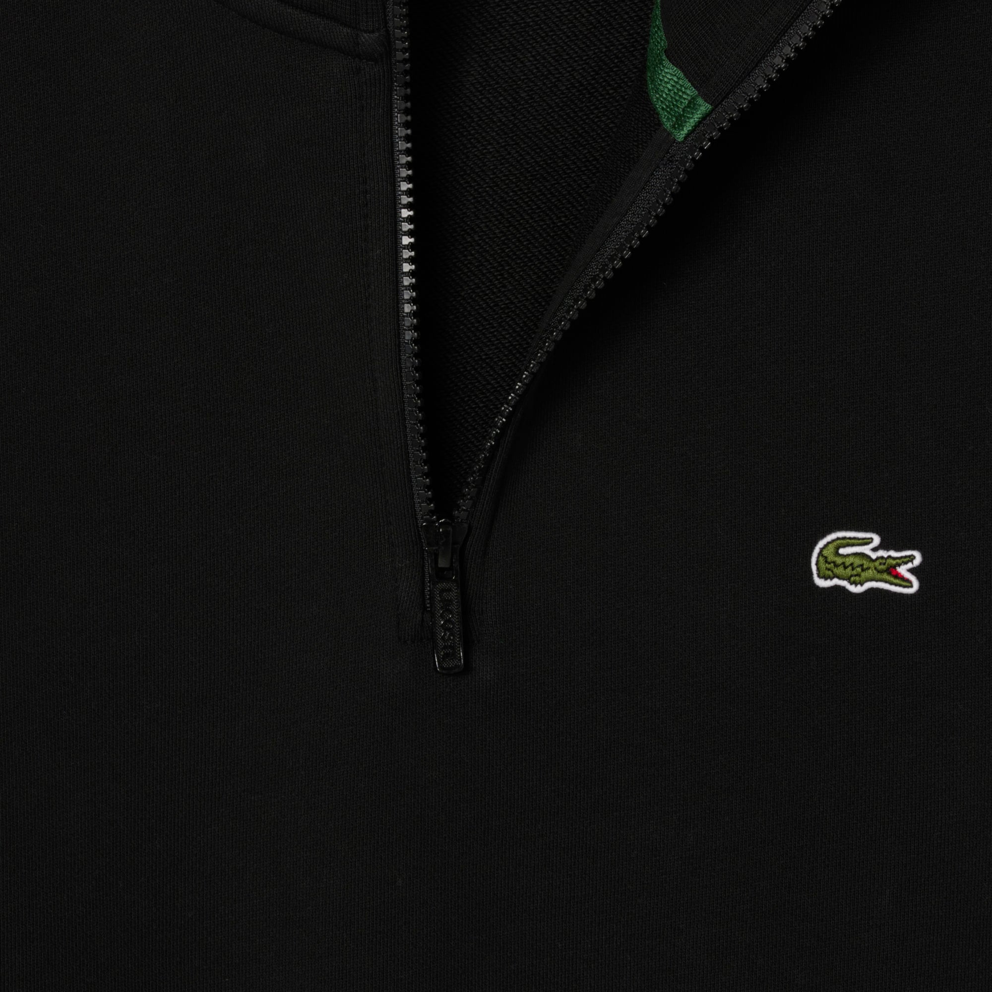 Áo Nỉ Lacoste Nam Dáng Cổ Điển Có Khóa Kéo Cổ Cao