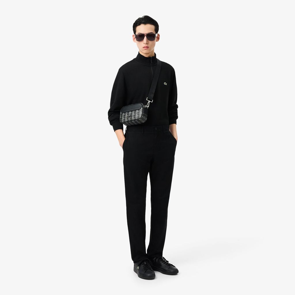 Áo Nỉ Lacoste Nam Dáng Cổ Điển Có Khóa Kéo Cổ Cao