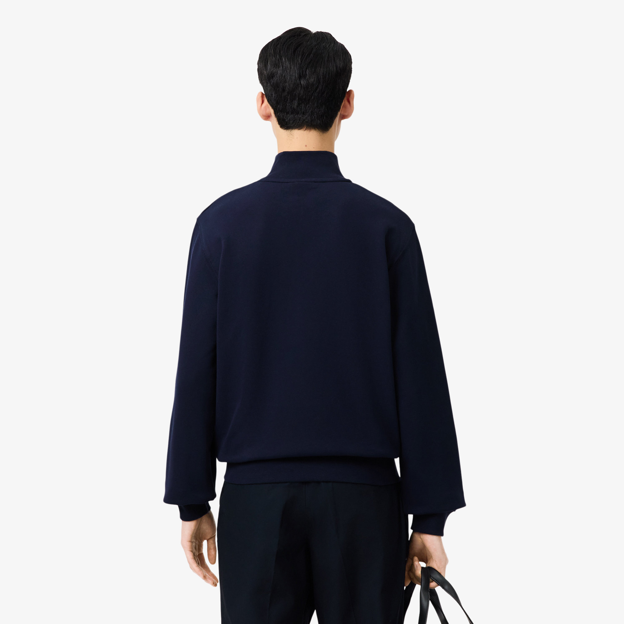 Áo Nỉ Lacoste Nam Dáng Cổ Điển Có Khóa Kéo Cổ Cao