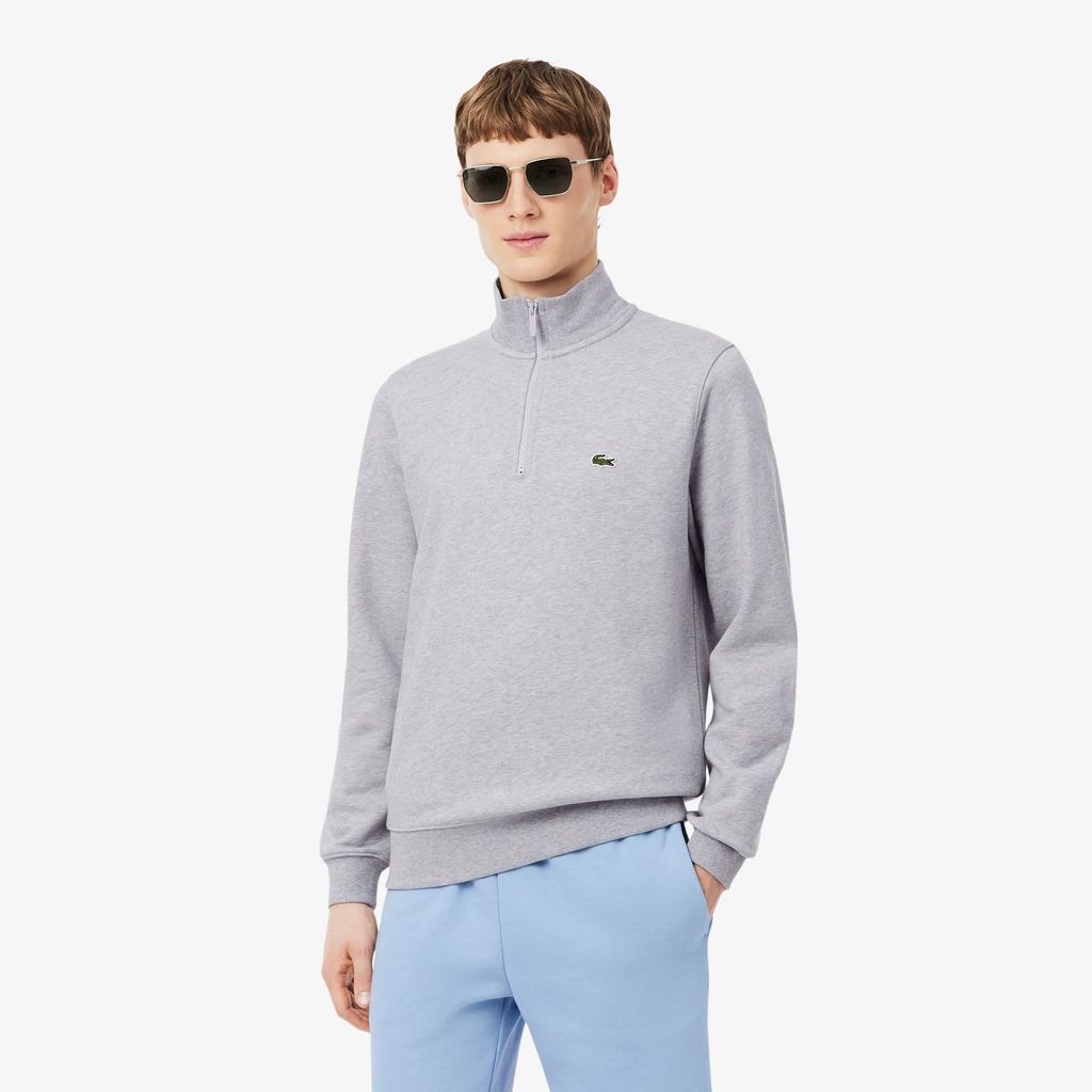 Áo Nỉ Lacoste Nam Dáng Cổ Điển Có Khóa Kéo Cổ Cao