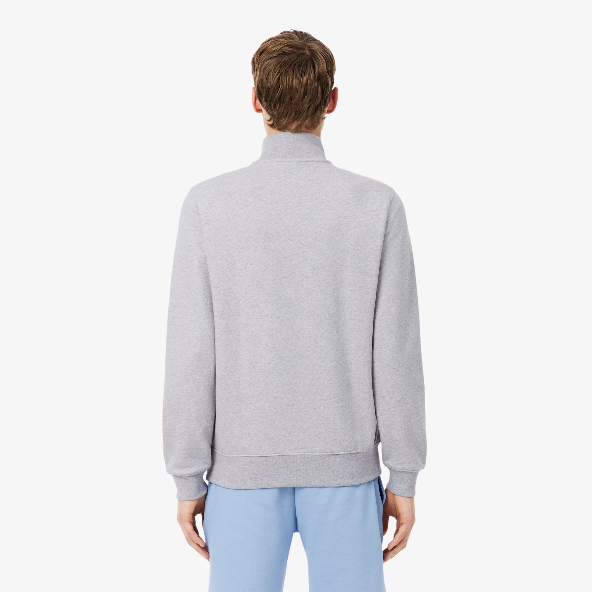 Áo Nỉ Lacoste Nam Dáng Cổ Điển Có Khóa Kéo Cổ Cao