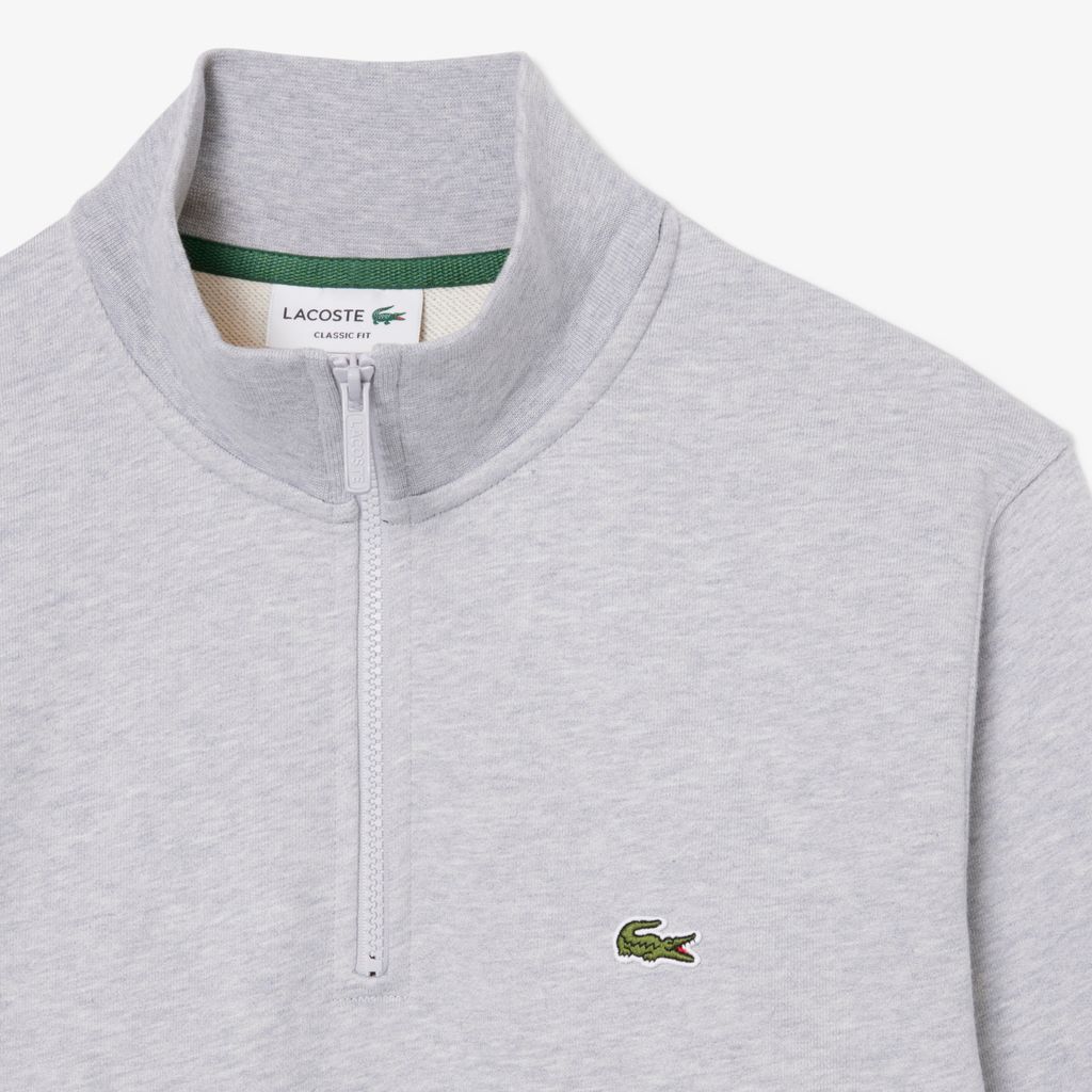 Áo Nỉ Lacoste Nam Dáng Cổ Điển Có Khóa Kéo Cổ Cao