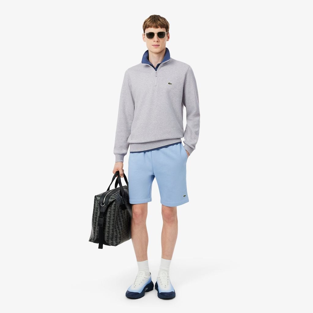 Áo Nỉ Lacoste Nam Dáng Cổ Điển Có Khóa Kéo Cổ Cao