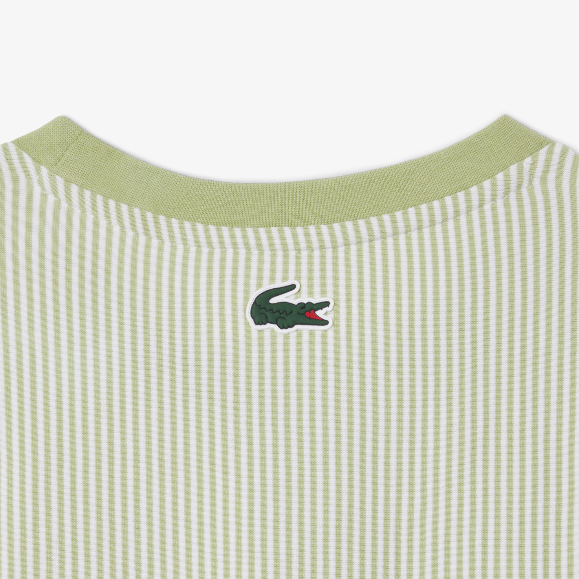 Áo Thun Golf Lacoste Nữ Dáng Suông Kẻ Sọc Công Nghệ Thoáng Khí