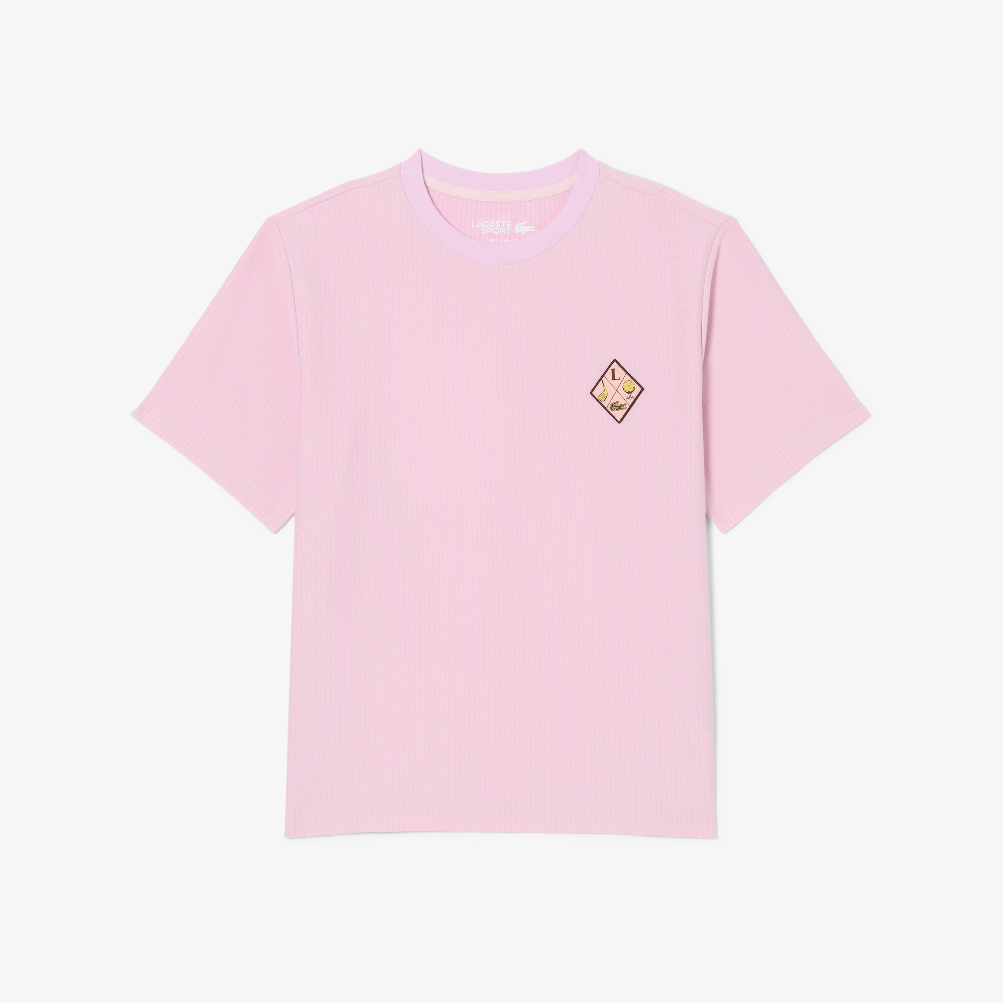 Áo Thun Golf Lacoste Nữ Dáng Suông Kẻ Sọc Công Nghệ Thoáng Khí