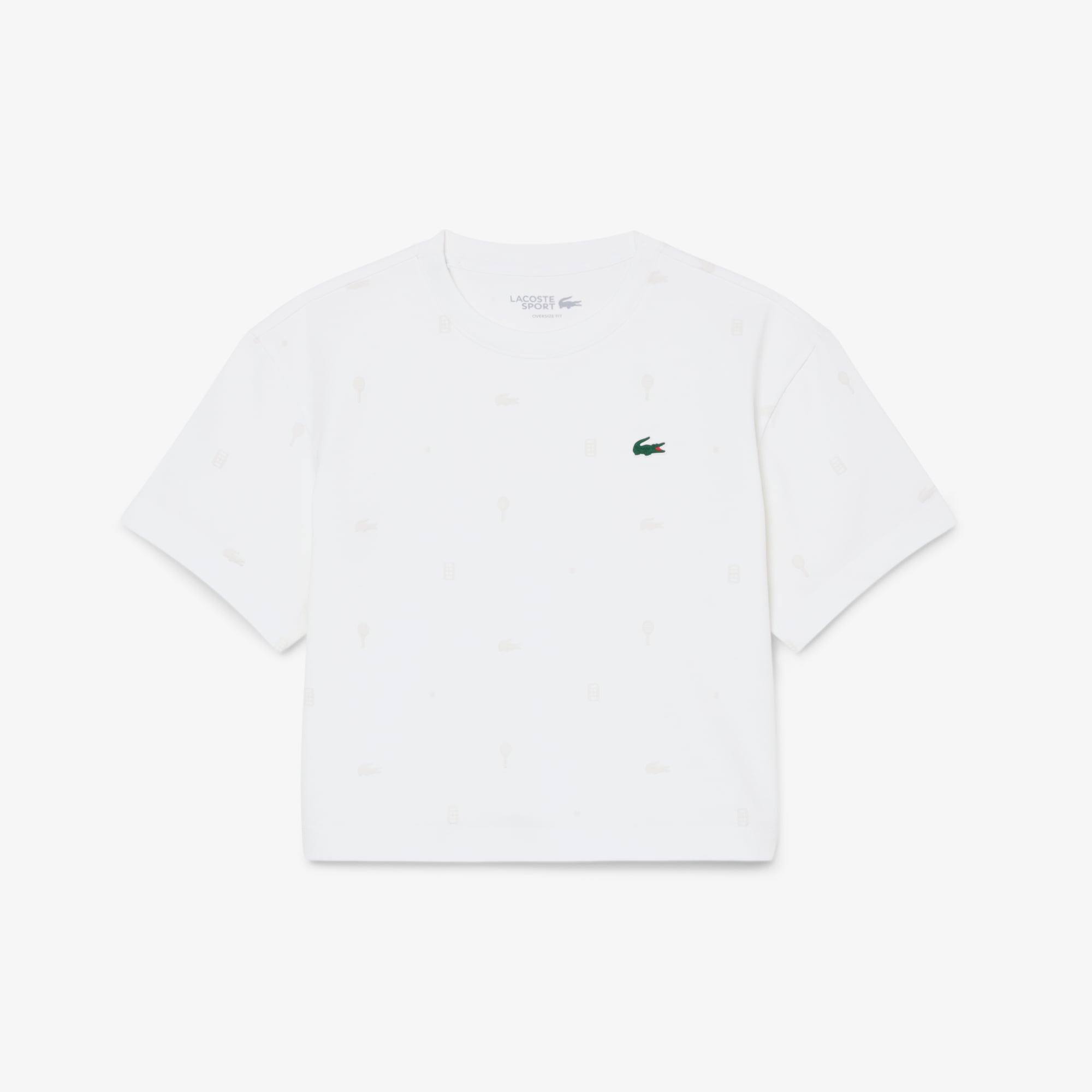 Áo Thun Tennis Lacoste Nữ Dáng Oversize Công Nghệ Thoáng Khí