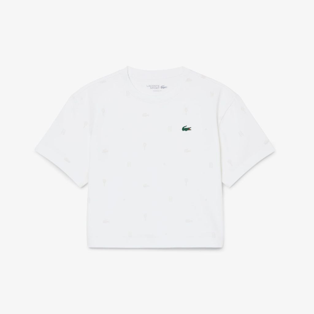 Áo Thun Tennis Lacoste Nữ Dáng Oversize Công Nghệ Thoáng Khí