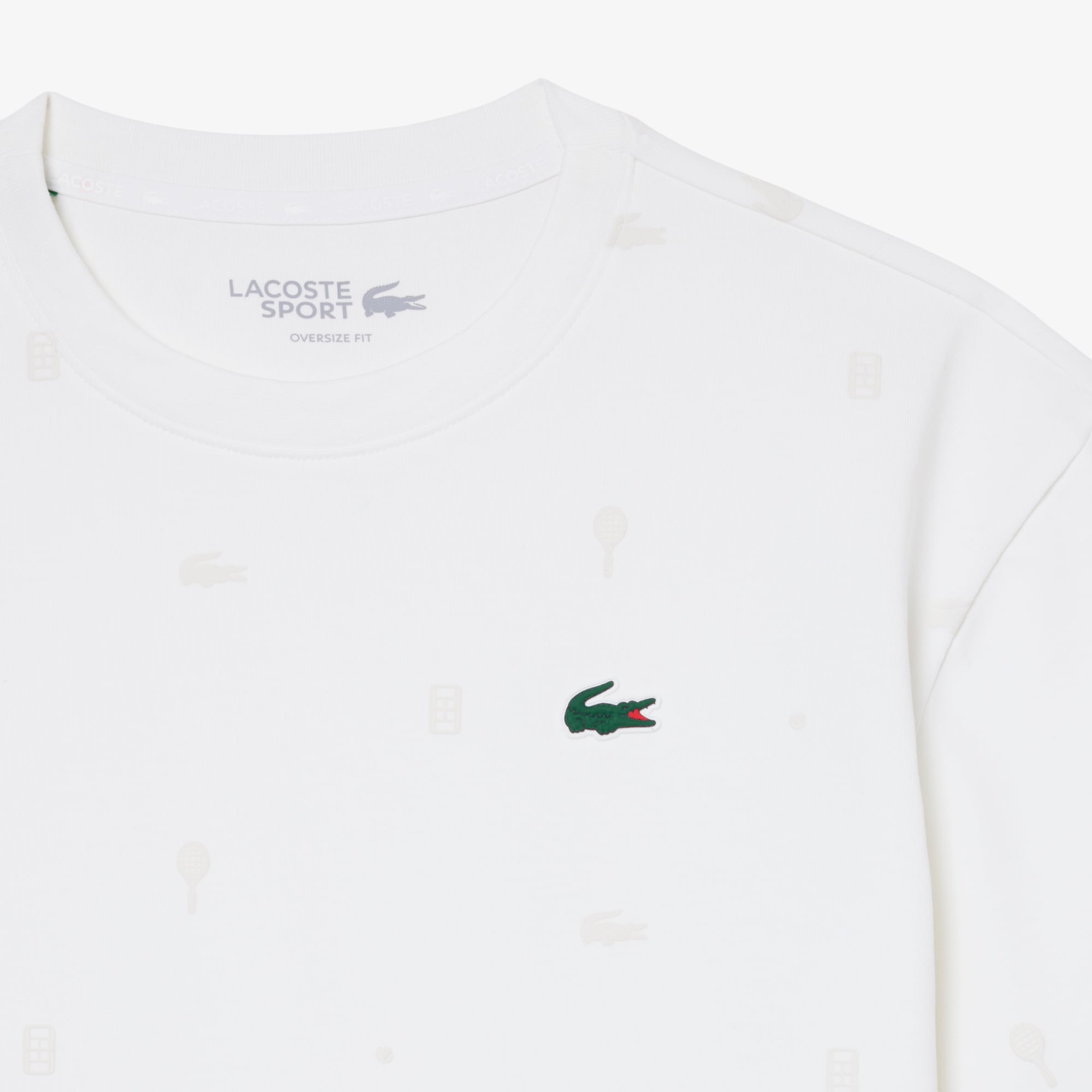 Áo Thun Tennis Lacoste Nữ Dáng Oversize Công Nghệ Thoáng Khí