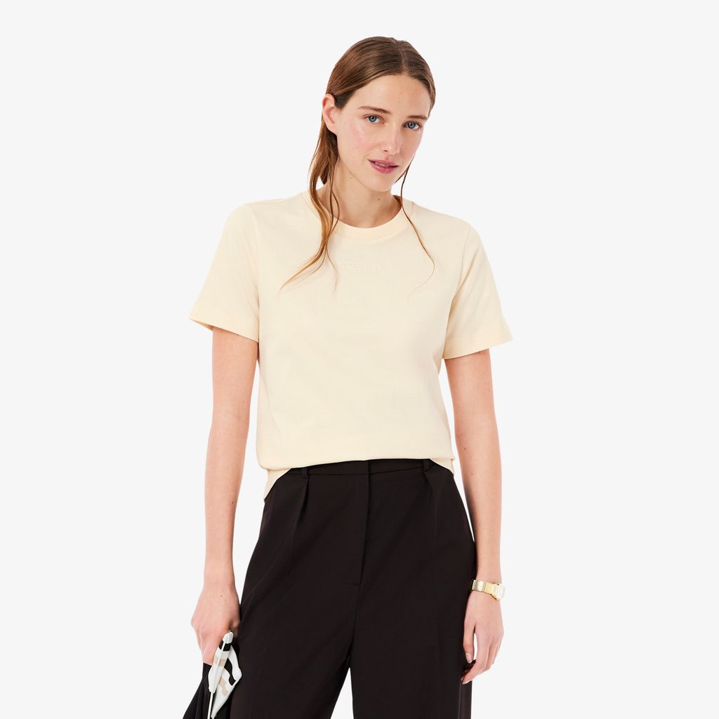 Áo Thun Lacoste Nữ Chất Liệu Cotton Họa Tiết In
