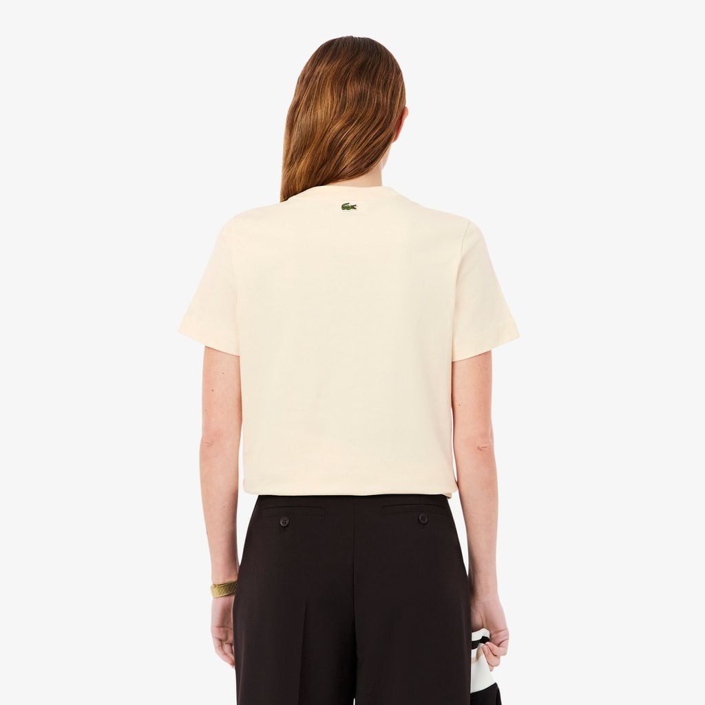 Áo Thun Lacoste Nữ Chất Liệu Cotton Họa Tiết In