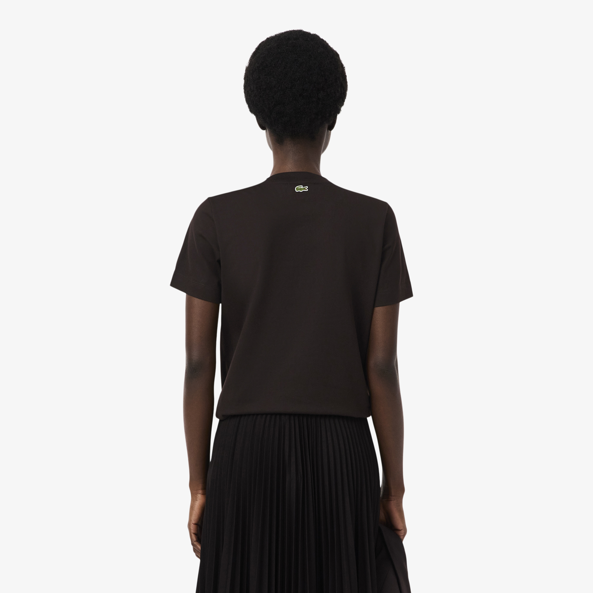 Áo Thun Lacoste Nữ Chất Liệu Cotton Họa Tiết In