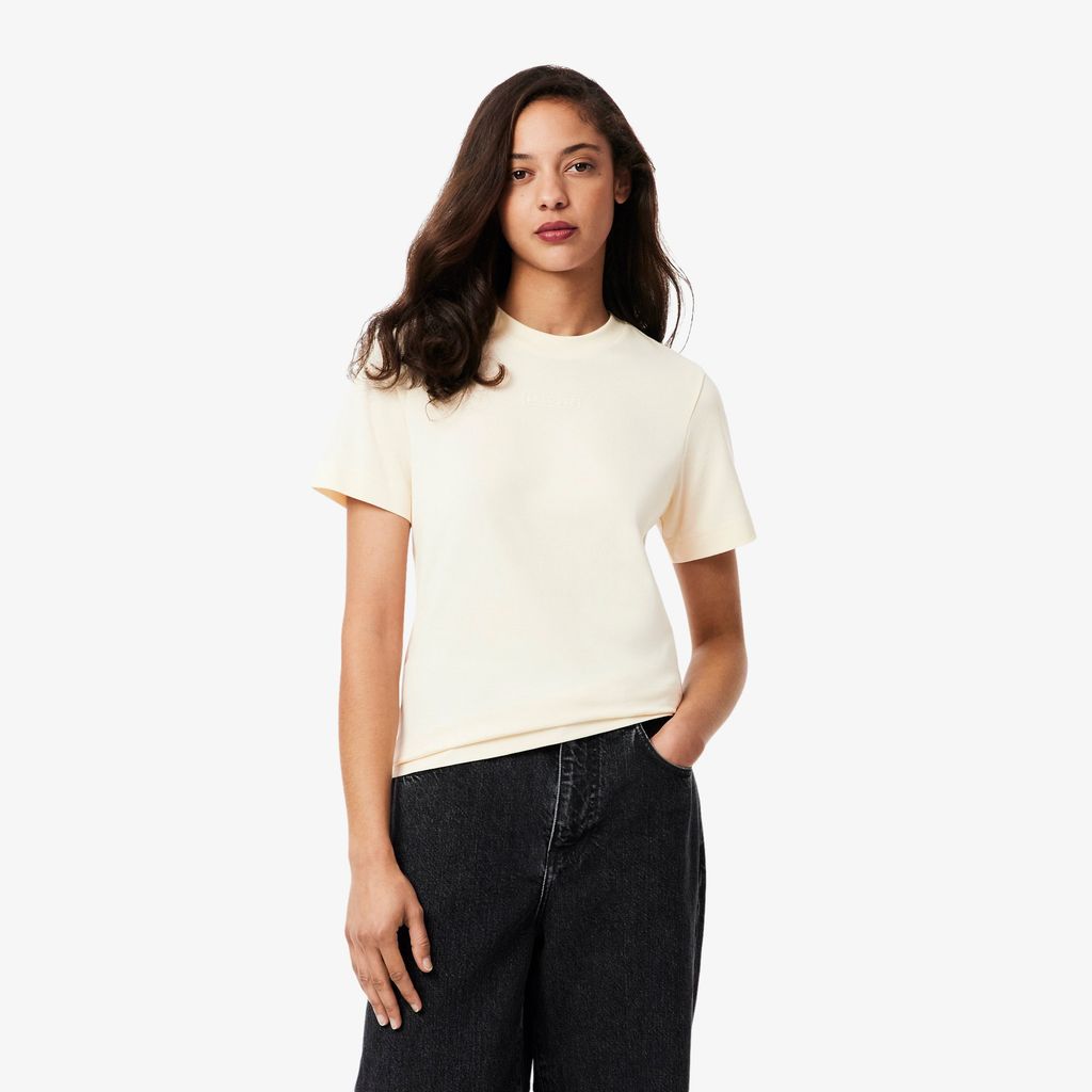 Áo Thun Lacoste Nữ Chất Liệu Cotton Họa Tiết In