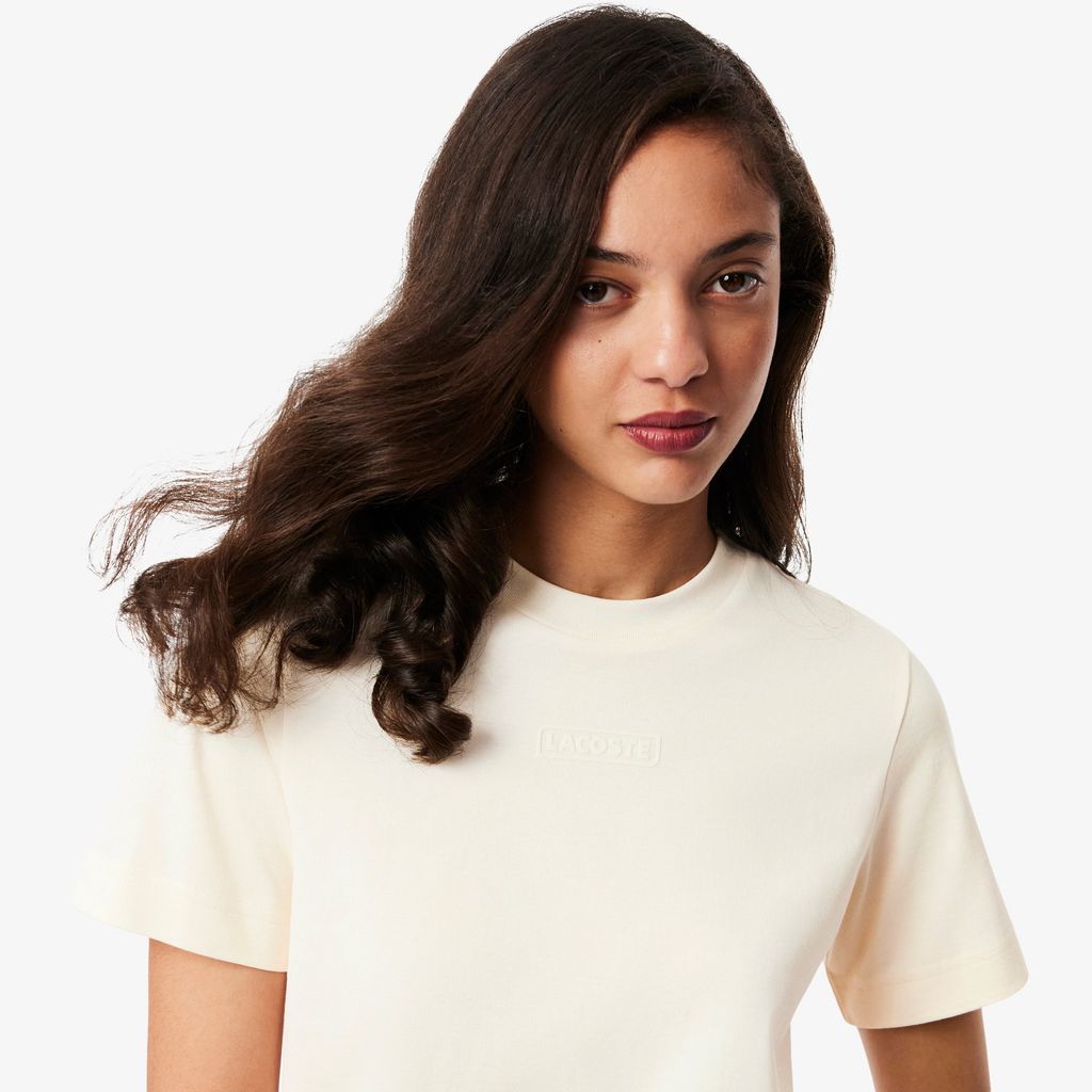 Áo Thun Lacoste Nữ Chất Liệu Cotton Họa Tiết In