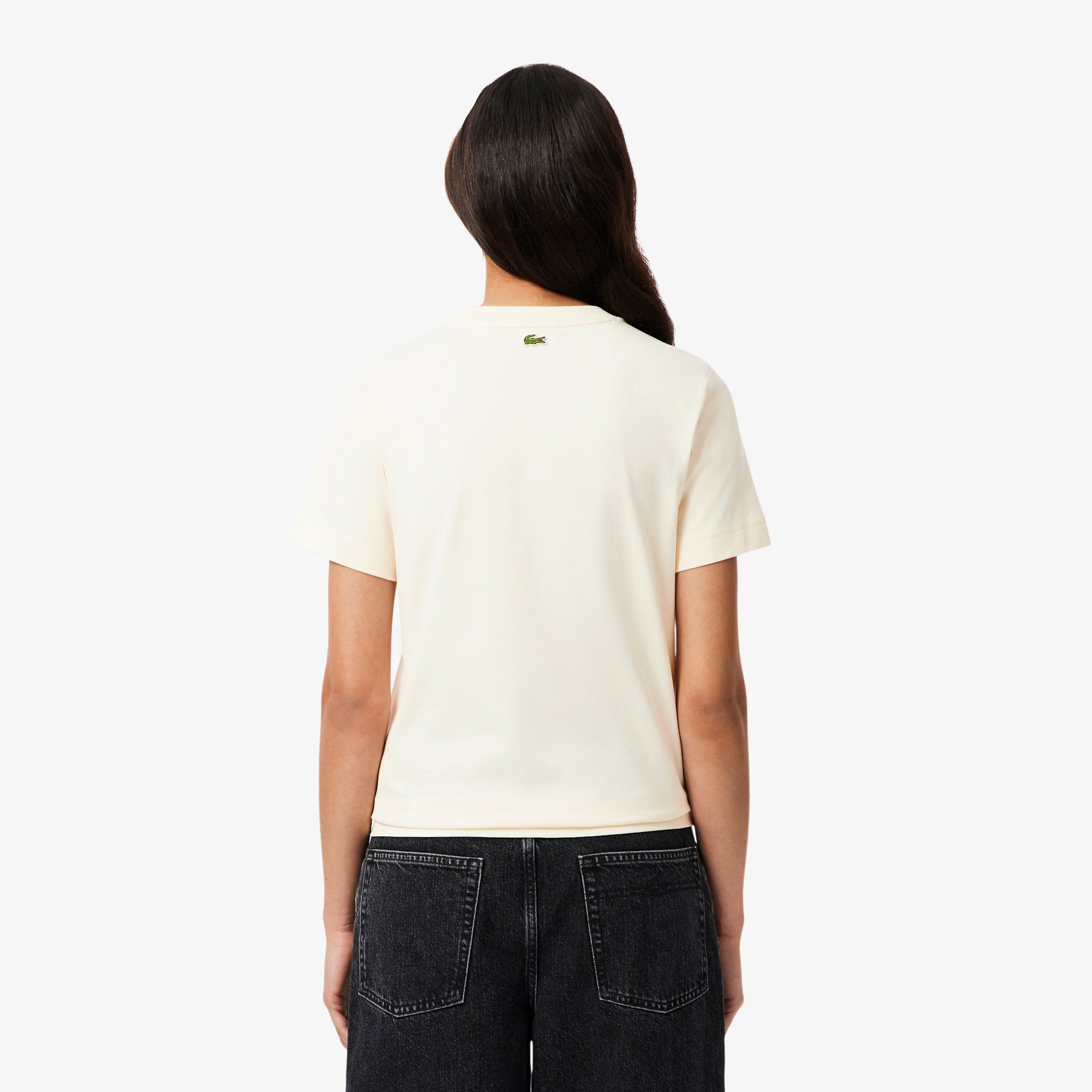Áo Thun Lacoste Nữ Chất Liệu Cotton Họa Tiết In