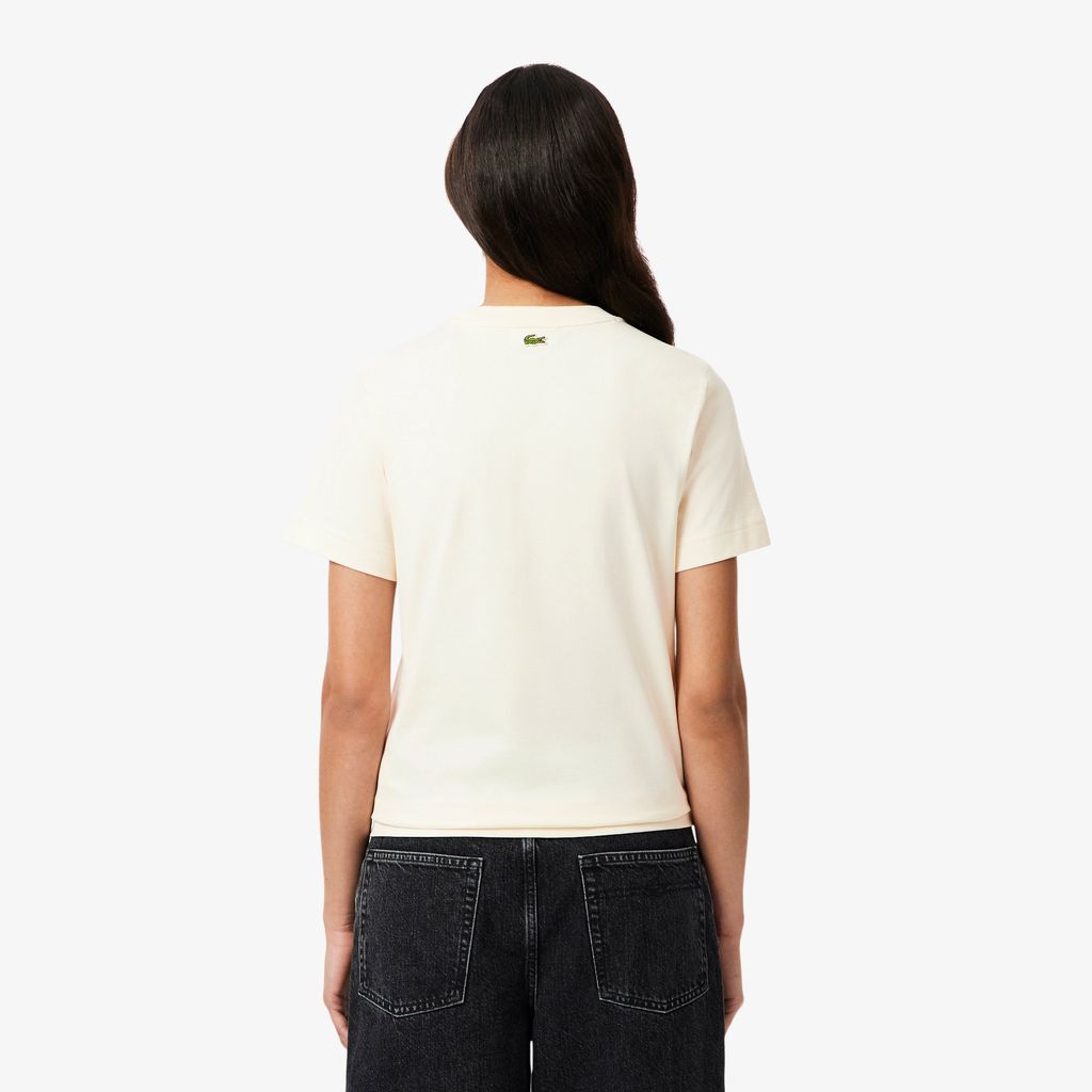 Áo Thun Lacoste Nữ Chất Liệu Cotton Họa Tiết In