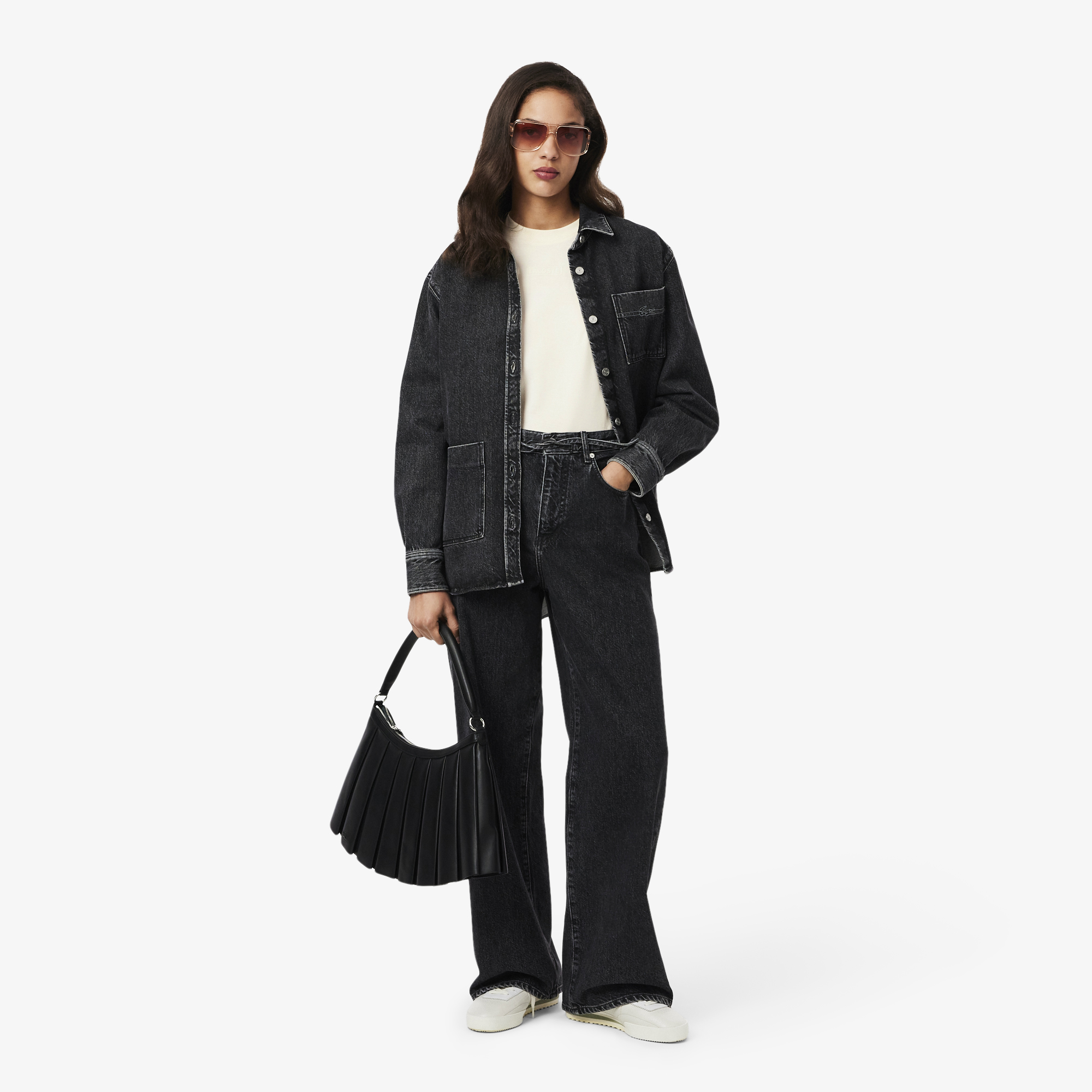 Áo Thun Lacoste Nữ Chất Liệu Cotton Họa Tiết In